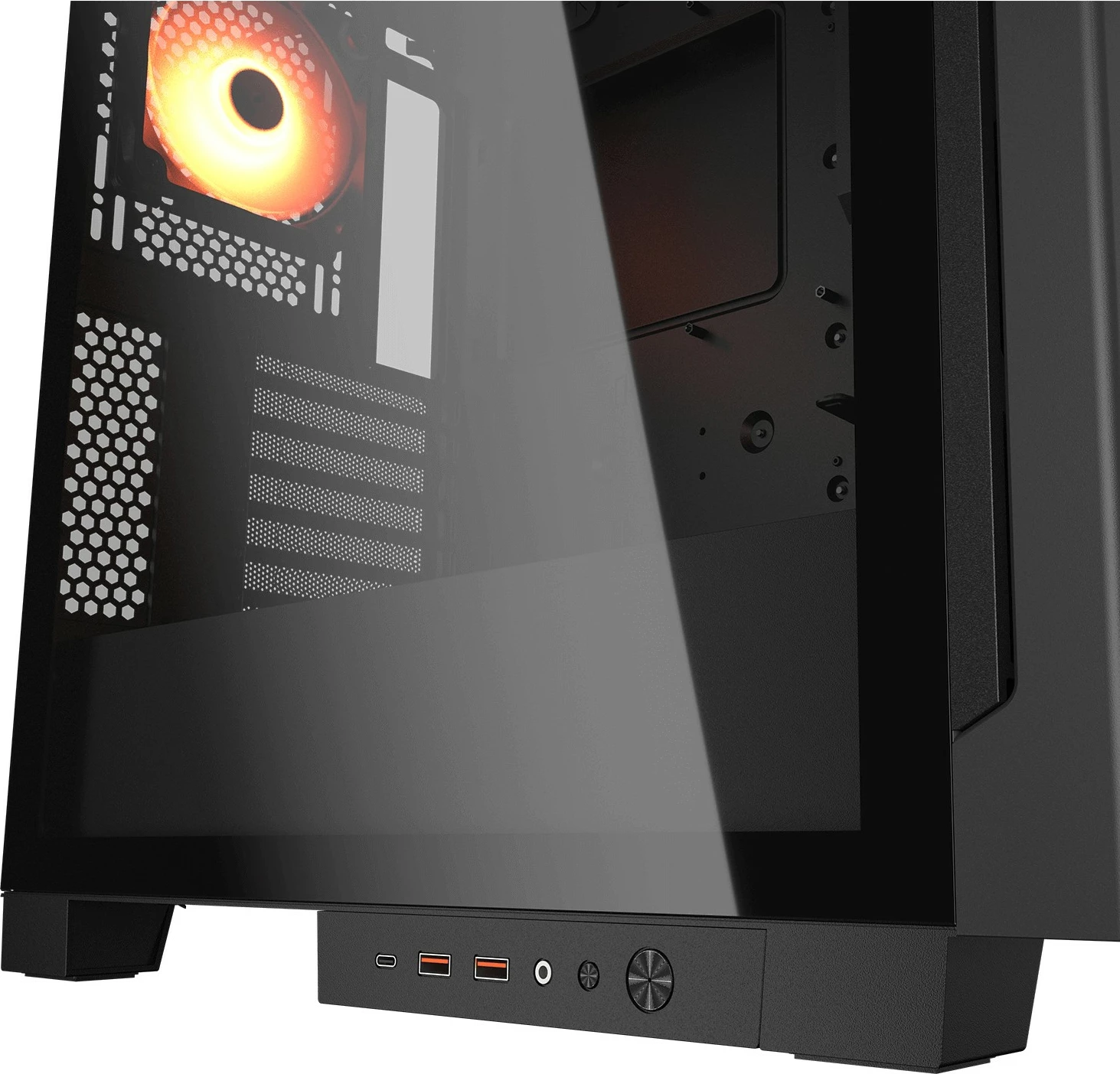 Midi računalniško ohišje Cougar Airface ECO, ARGB, črno