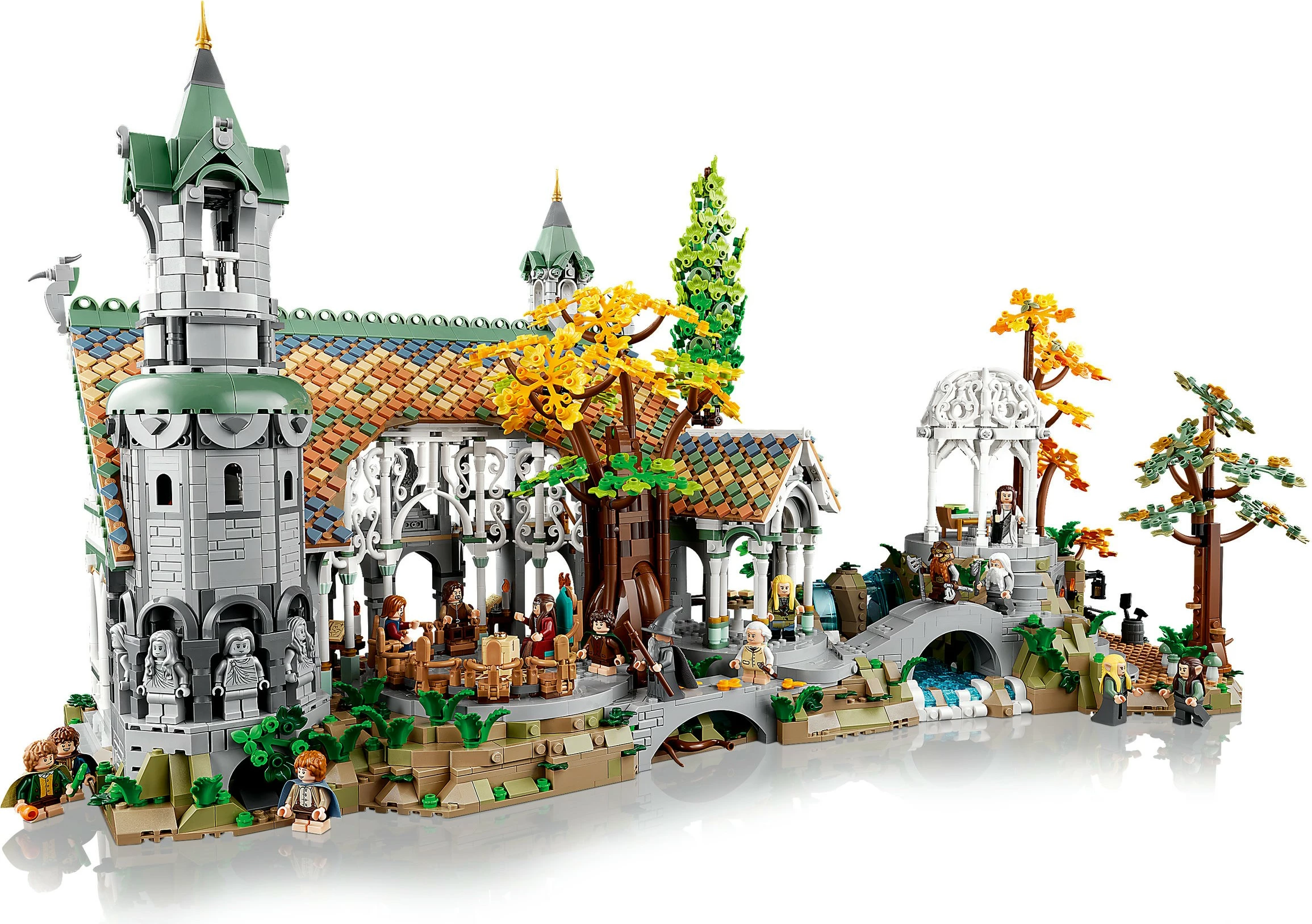 Set za sestavljanje Rivendell, The Lord of the Rings, 6.167 kosov, večbarven