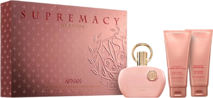 Set Eau de Parfum za ženske Supremacy Pink Afnan, 3 x 100 ml