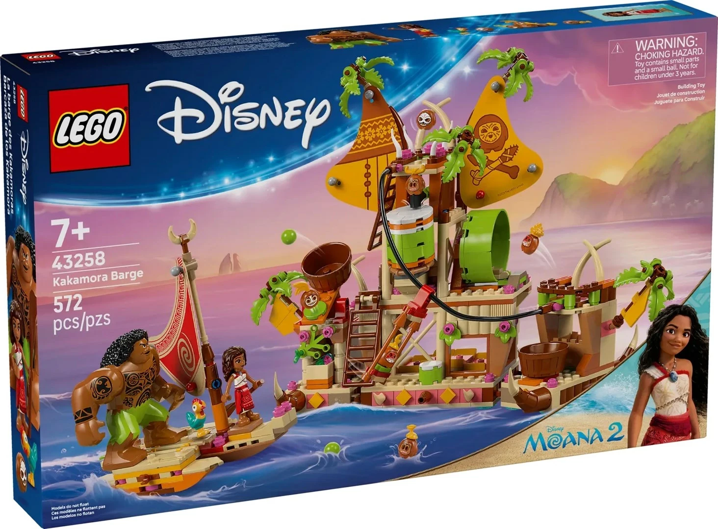Set za sestavljanje Kakamora Barge, LEGO Disney 43258, 572 kosov