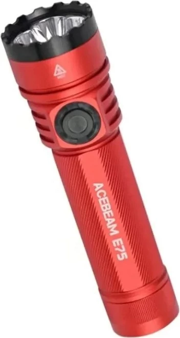 Ročna LED svetilka AceBeam E75, rdeča