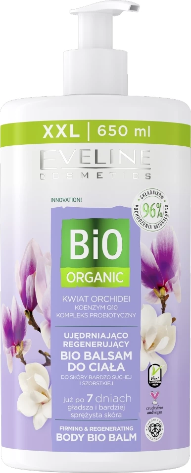Balsam za telo za ženske Eveline Cosmetics Bio Organic učvrstitveni in regeneracijski Bio Body Balm Orchidea 650ml