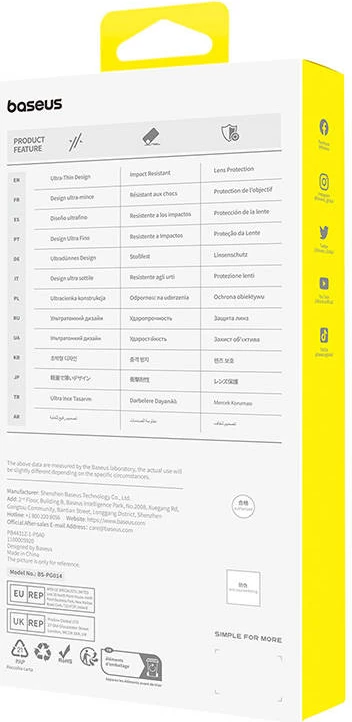 Magnetni ovitek za pametni telefon, Baseus OS‑Lucent Series za iPhone 15 Plus, prozoren