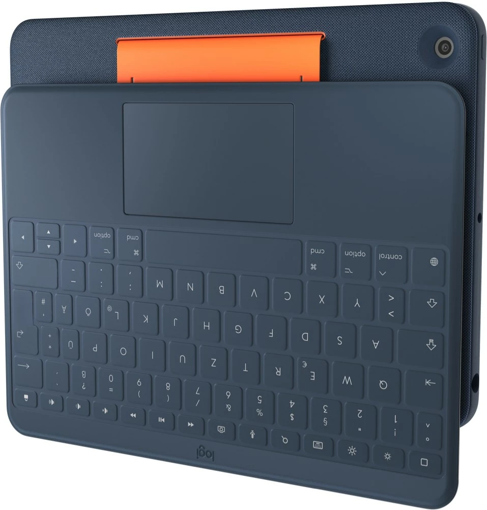 Odpornostna tipkovnica z ohišjem Logitech Rugged Combo 3 Touch za iPad, QWERTZ, sledilna ploščica, modra