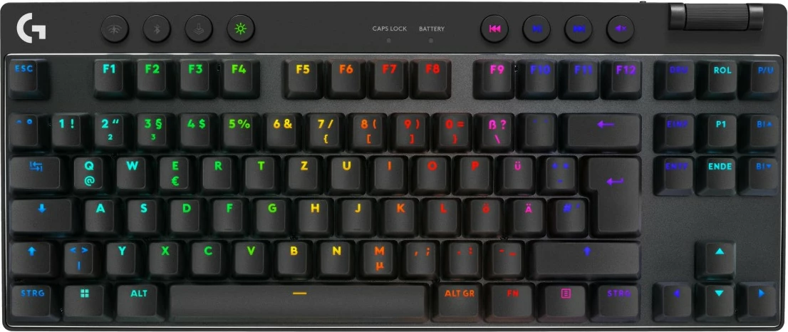Mehanska tipkovnica brezžična Logitech G 920-012130, RGB LED, črna