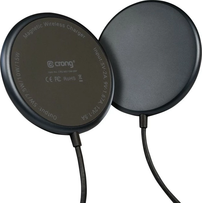 Brezžični polnilec MagSpot 15W, MagSafe, USB-C, Graphite - CRONG