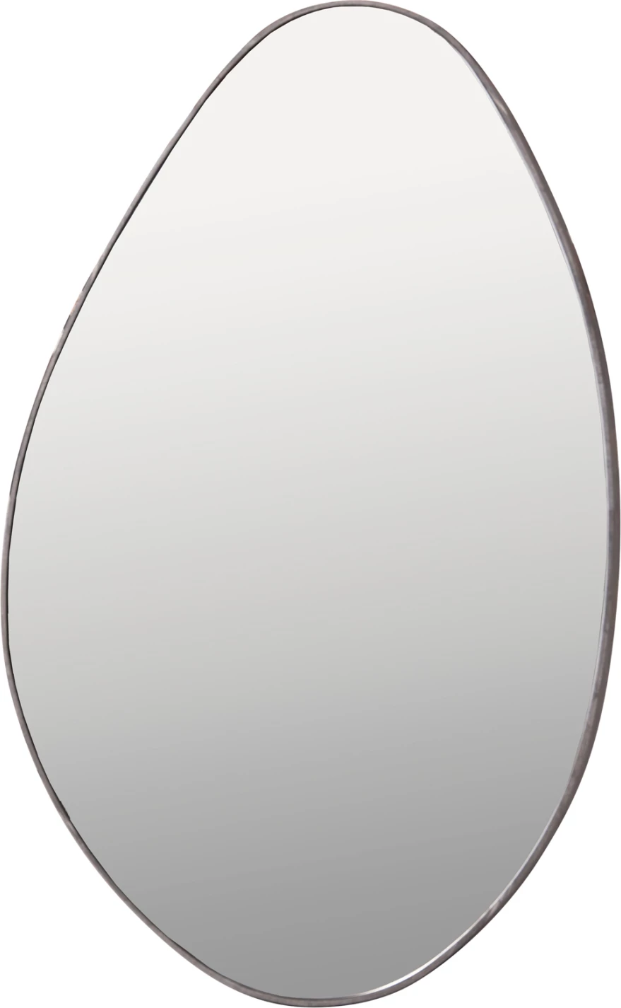 Stensko ogledalo kaplja FH4488.02 MDF okvir v sivi barvi marmorja 50x80H cm