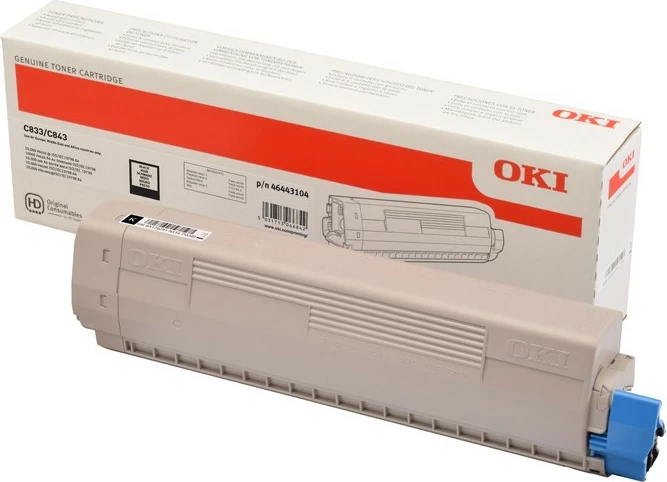 Toner črn (Black HC) OKI C823, 46443104