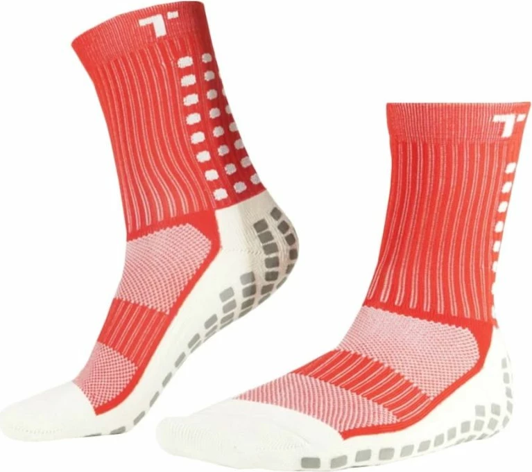 Nogometne nogavice Trusox 3.0 Cushion M S737415, bele s rdečimi elementi