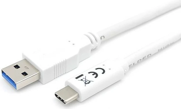 USB kabl Type-C na A, USB 3.2 Gen 1, 1 m, bel — Equip