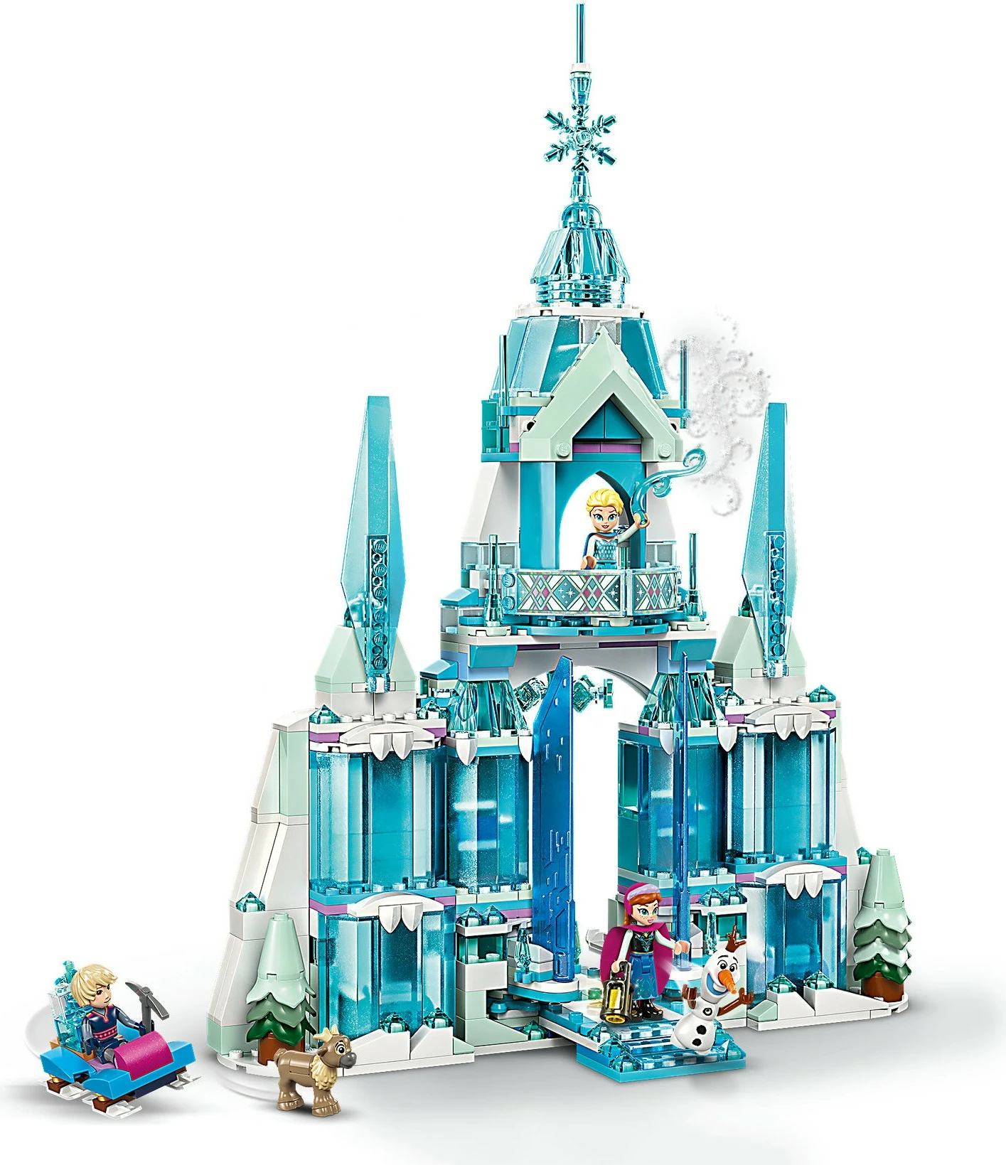 Gradbeni komplet, Elsin zimski grad (Frozen) Disney Princess 43244, večbarven