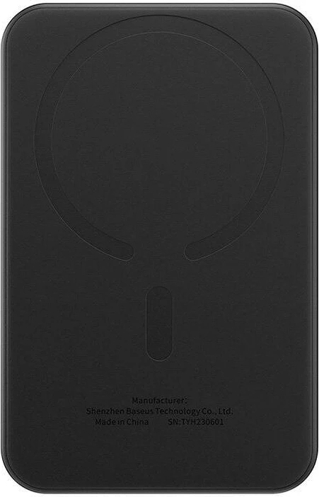 Magnetni mini powerbank 5000 mAh, 20W, USB-C, Baseus, črn
