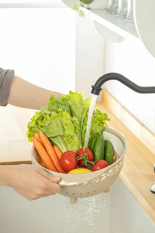 Komplet mešalnih in cedilnih posod, Hermia PZR-021, krem, 5 kosov