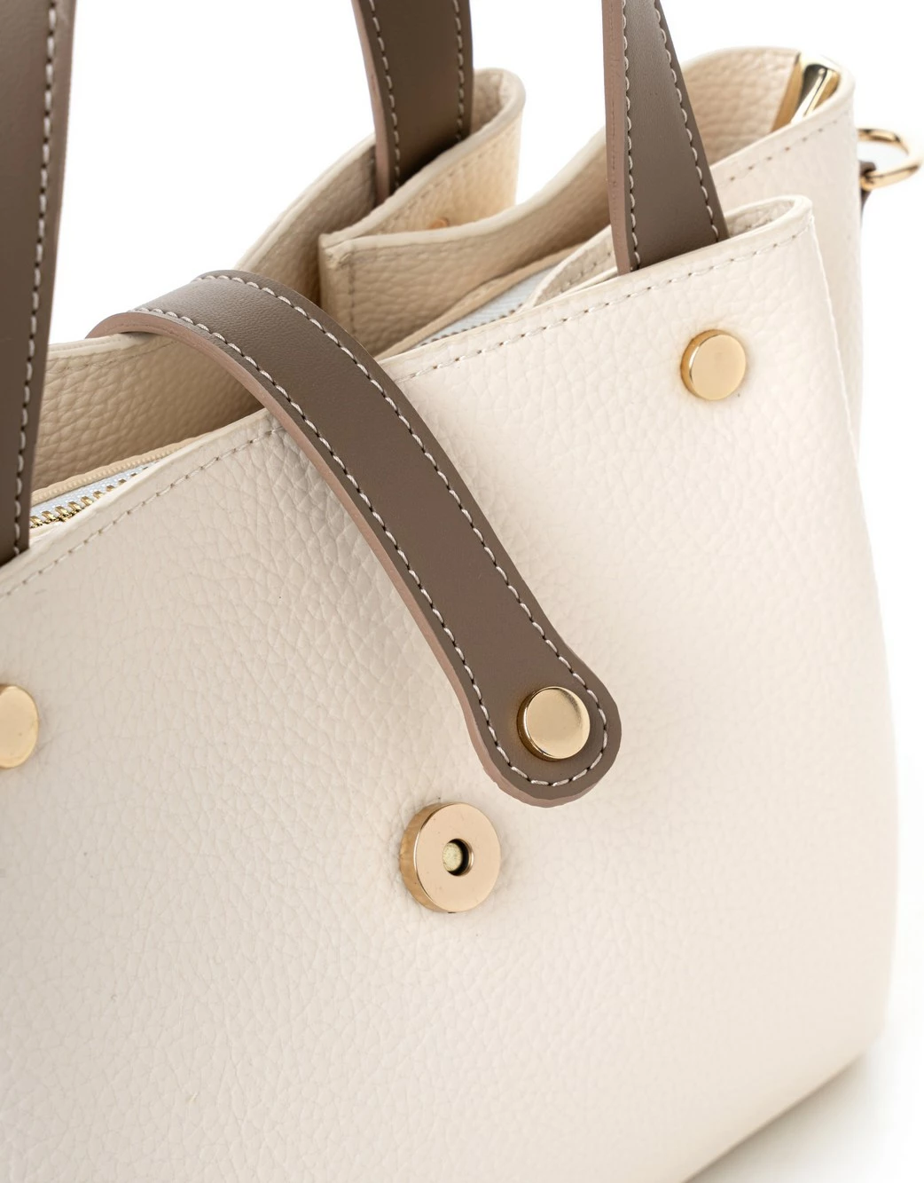 Torba za roko Vince Camuto Bellagio, kremna in mink