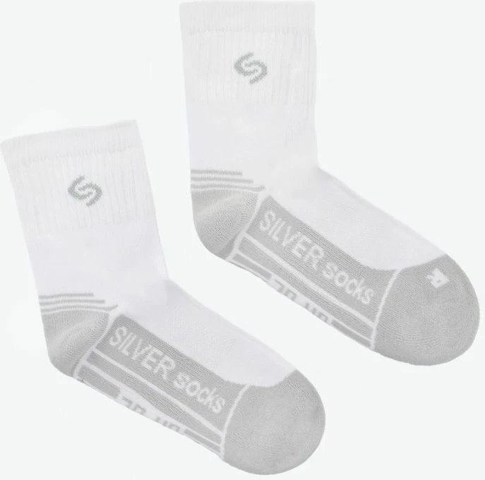 Športne nogavice Inmove, bele/sive