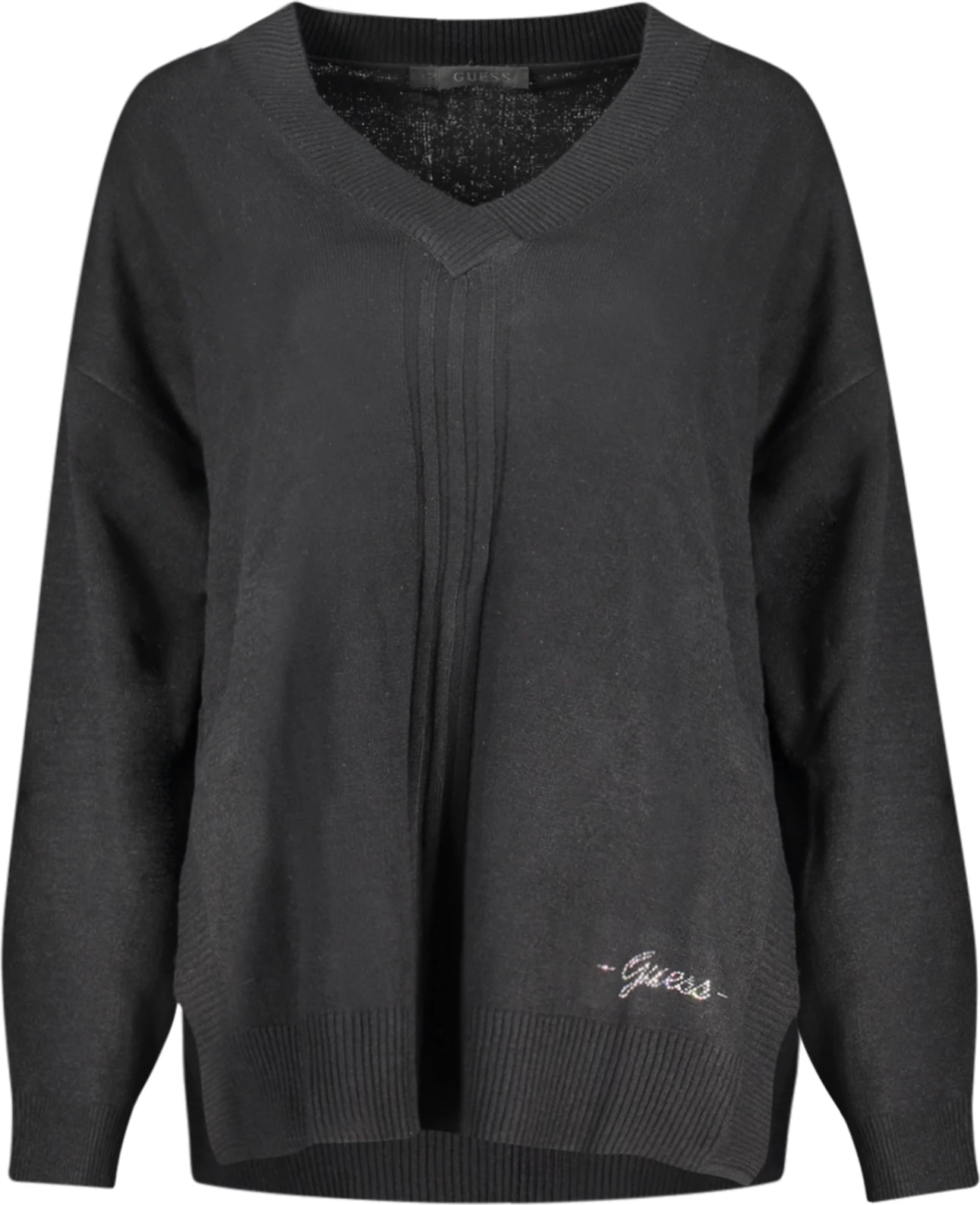 Pulover za ženske GUESS JEANS, črn