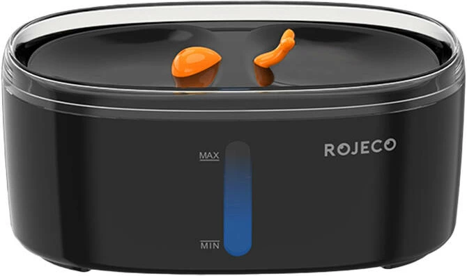 Napajalnik za vodo za hišne ljubljenčke Rojeco RYSJ-09, 2,5 L, črn