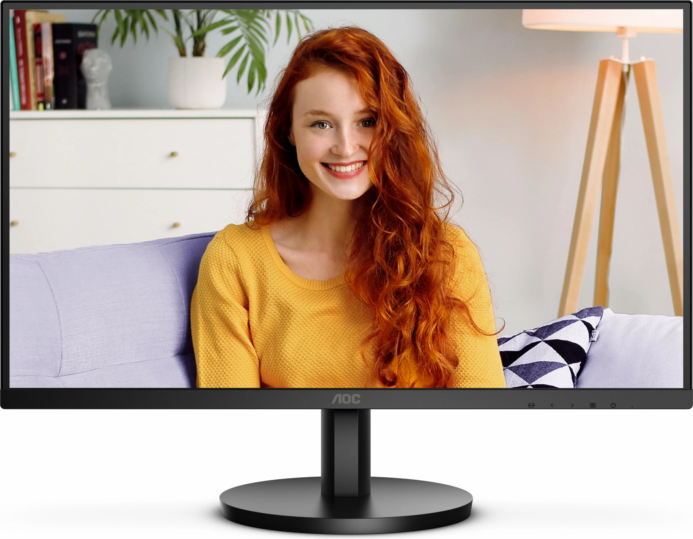 27" 4K Ultra HD monitor, AOC U27B3M, LCD, črn