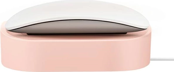 Stojalo za polnjenje za Magic Mouse in AirPods UNIQ Nova, rožnato