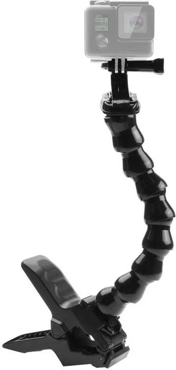 Nosilec s sponko za športne kamere Puluz PU179, črn