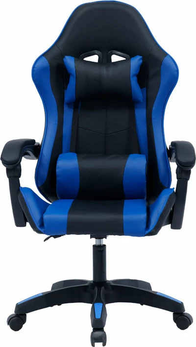 Gaming stol William, PU, črno-moder