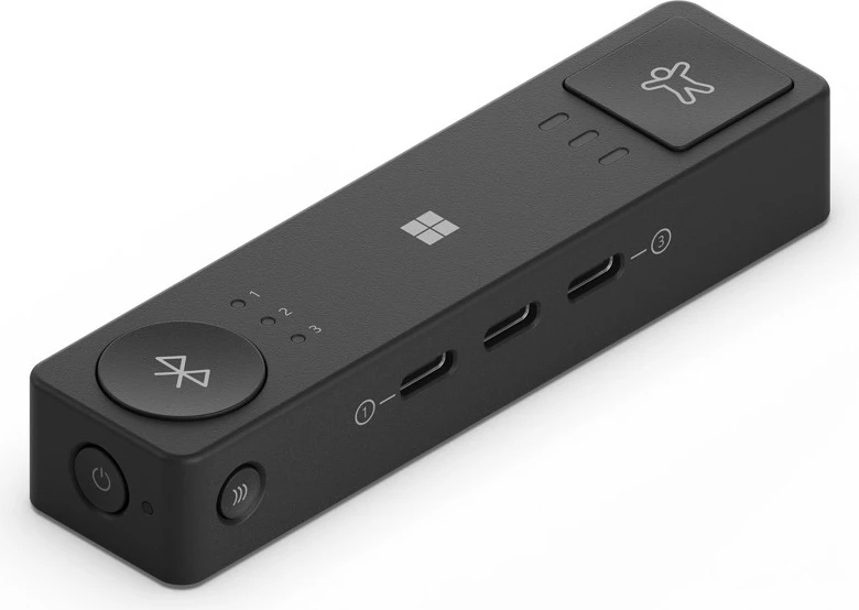 Prilagodljivi hub Microsoft Adaptive Hub, Bluetooth, 4 gumba, črn