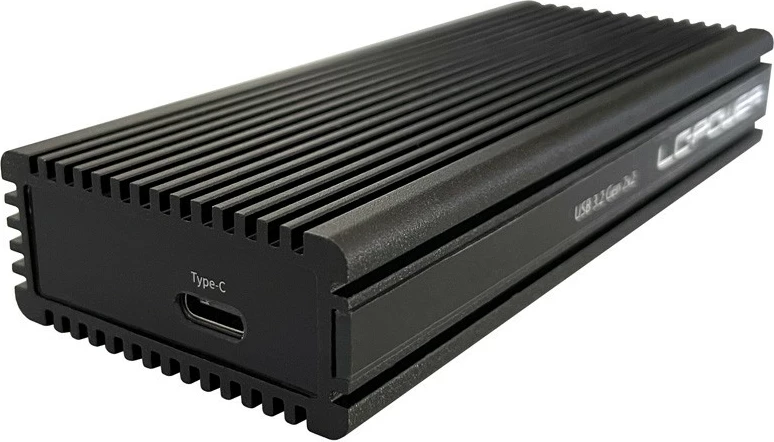 Zunanja ohišje za SSD LC-Power LC-M2-C-NVME-2X2, M.2, PCI Express, USB 3.2 Gen 2x2, črno