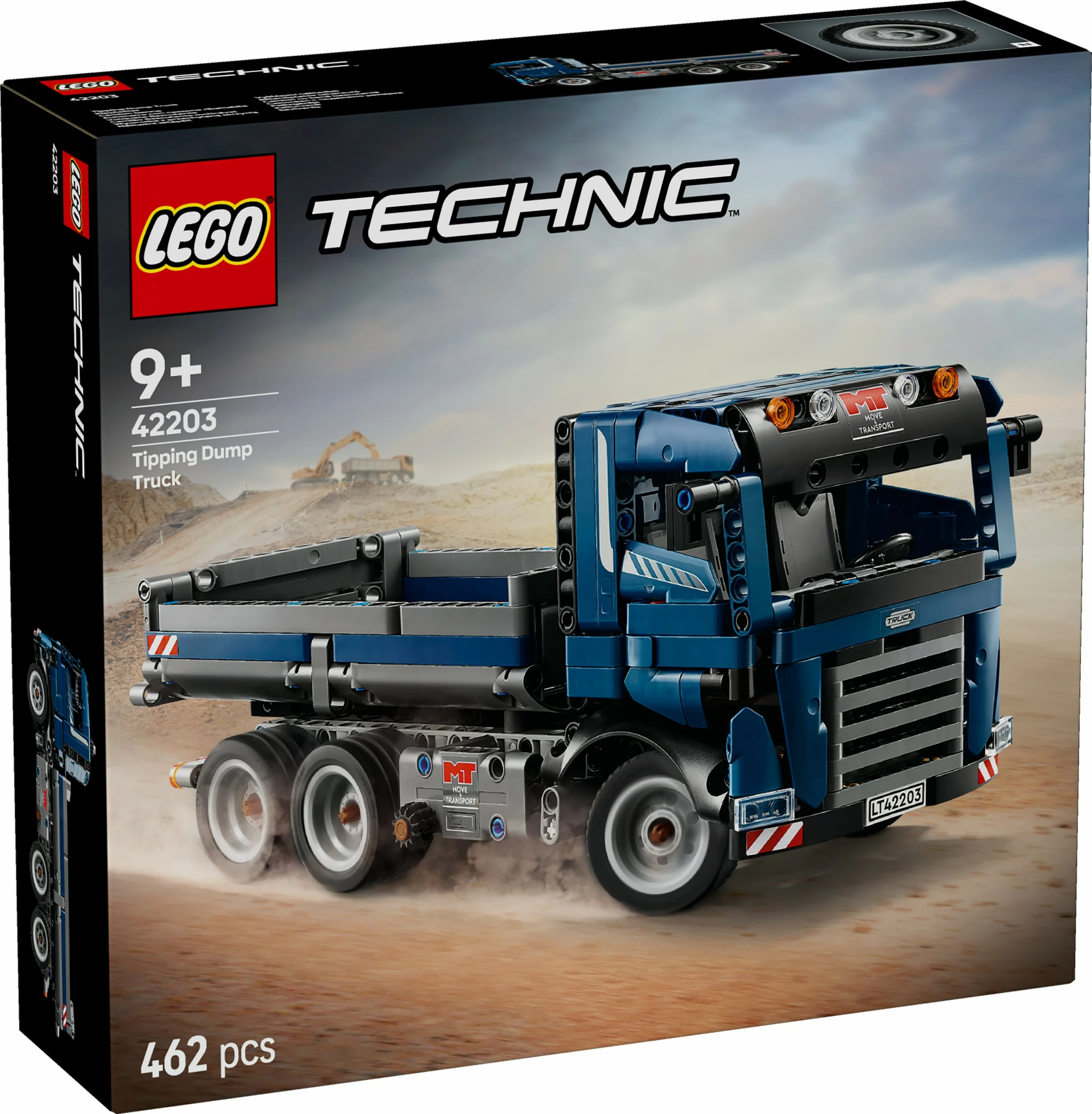 Gradbeni komplet LEGO Technic premetni tovornjak, 462 kosov, večbarven