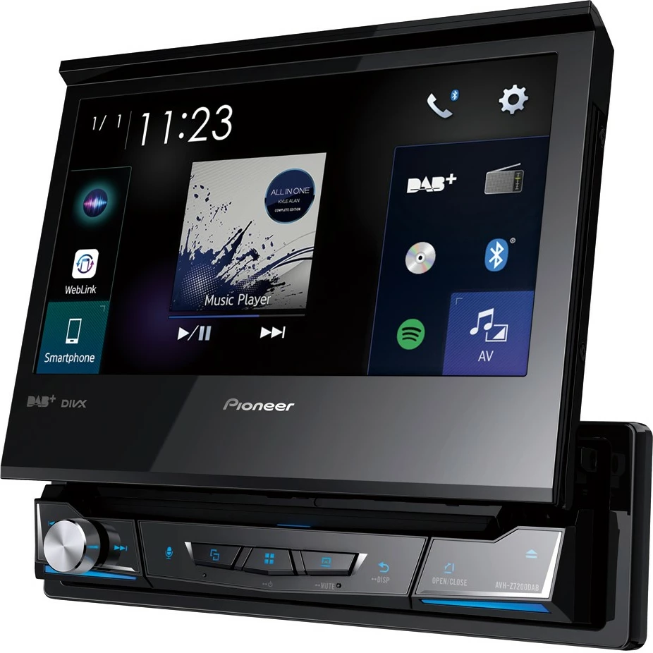 Multimedija za avto Pioneer AVH-Z7200DAB, zaslon na dotik, DAB+, Bluetooth, črn