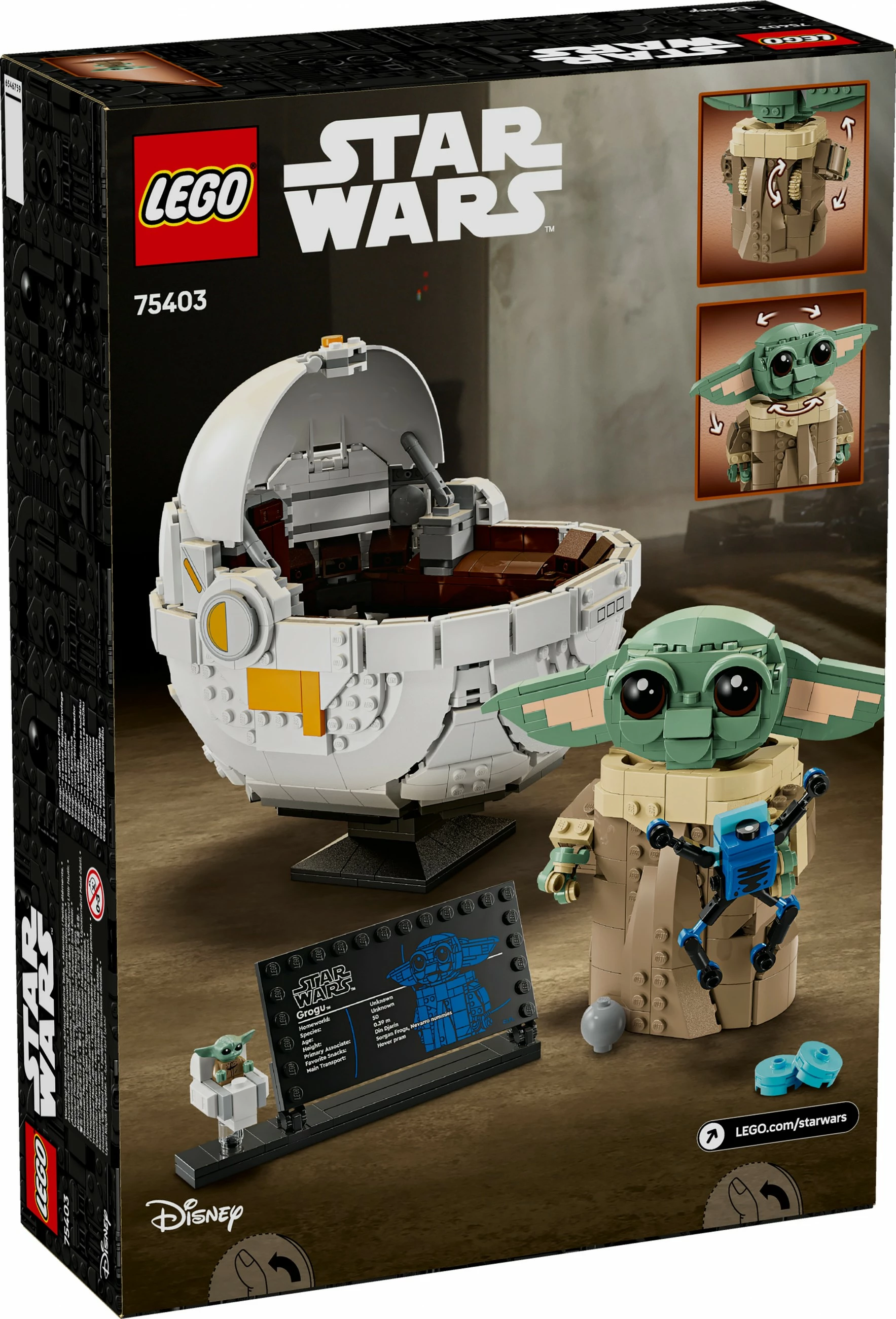 Komplet za sestavljanje Grogu LEGO Star Wars, večbarven