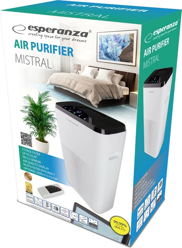 Puhalnik zraka Esperanza Mistral EHP004, bel