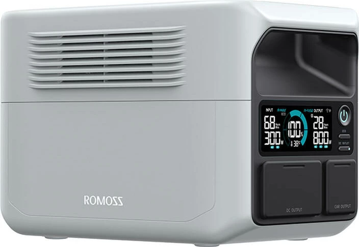 Prenosna energetska postaja Romoss RM300, 80000mAh, 256Wh, siva