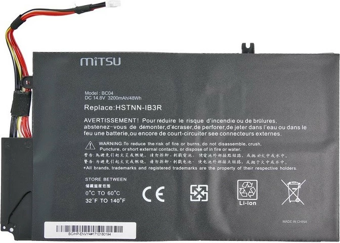 Baterija za prenosnik Mitsu za HP Envy 4, 3500 mAh, 14.8V, Li-poly