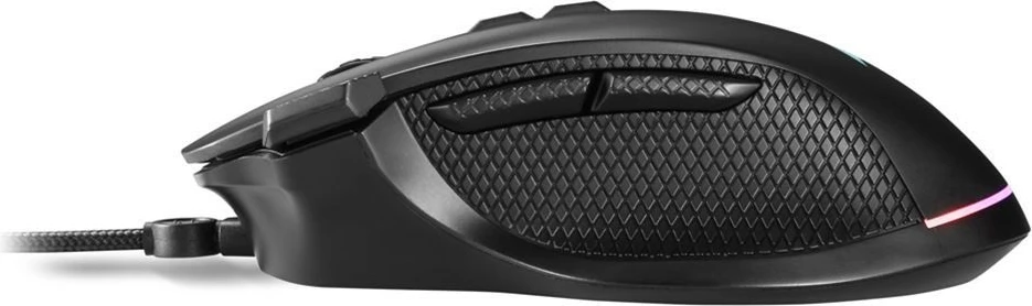 Igralni miš Sharkoon SHARK Force 3, 12.800 DPI, 8 gumbov, črna