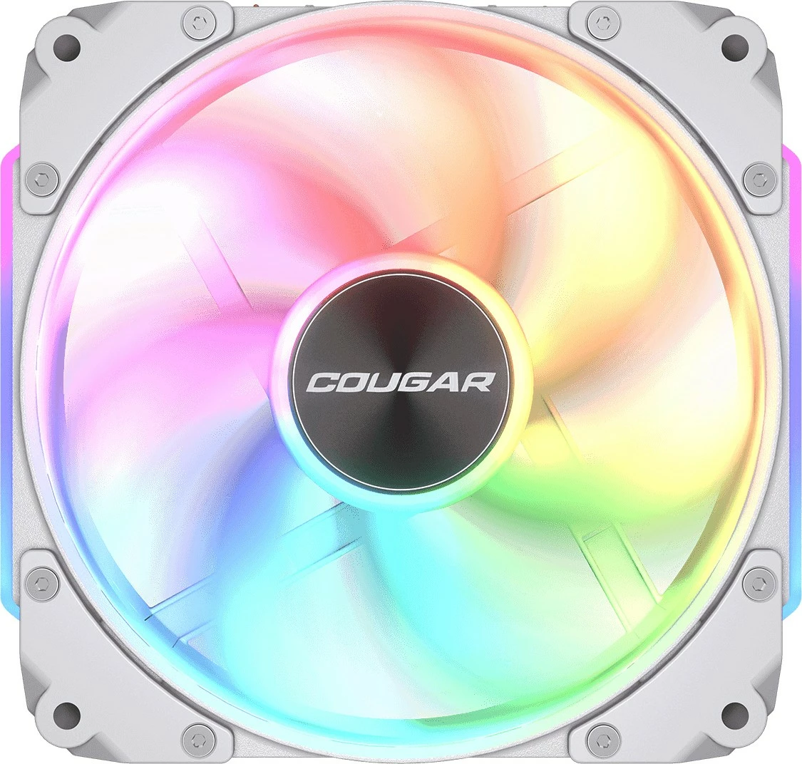 Ventilator za računalniško ohišje Cougar Apolar 120 ARGB, 120 mm, obrnjena rezila, bel