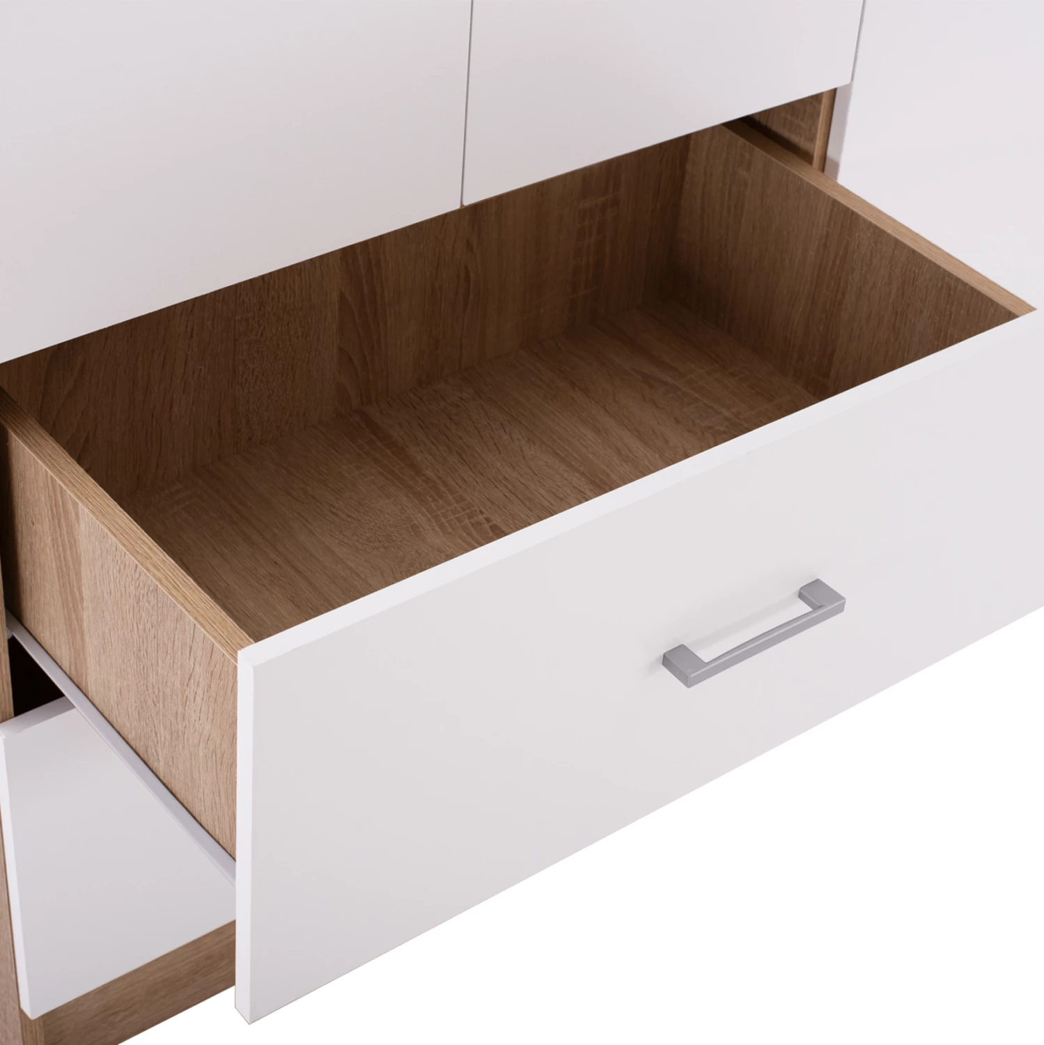 Garderobna omara s 4 vrati in 2 predaloma FH339.06 sonama bela 120x42,5x180,5 cm