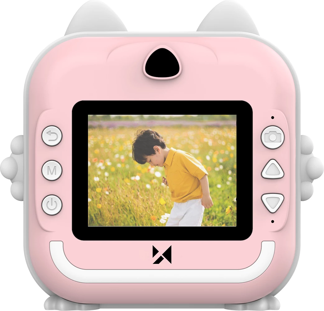 Digitalni fotoaparat za otroke z termičnim tiskalnikom Wozinsky WDT-01, 48MP, 2,4", roza