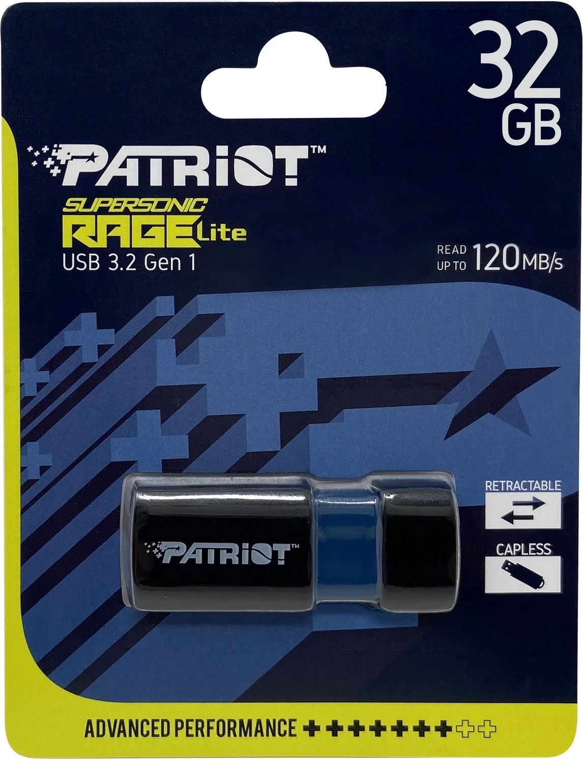 USB ključek 32GB Patriot Supersonic PenDrive Rage Lite, USB 3.2