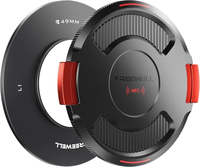 Osnovni obroč za sistem Real Locking VND/CPL, Freewell FW-L1-BL49, 49 mm, s pokrovčkom NFC