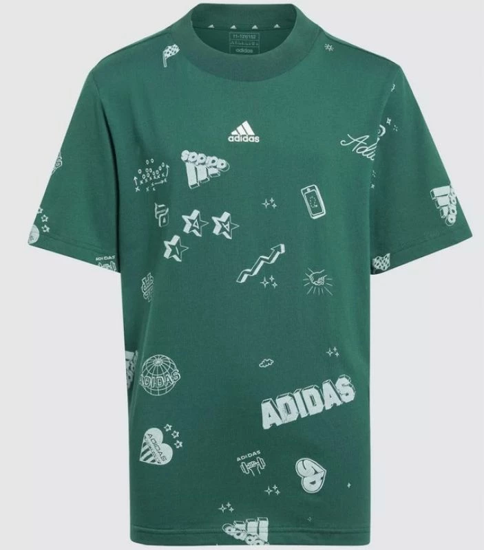 Majica za otroke adidas, zelena