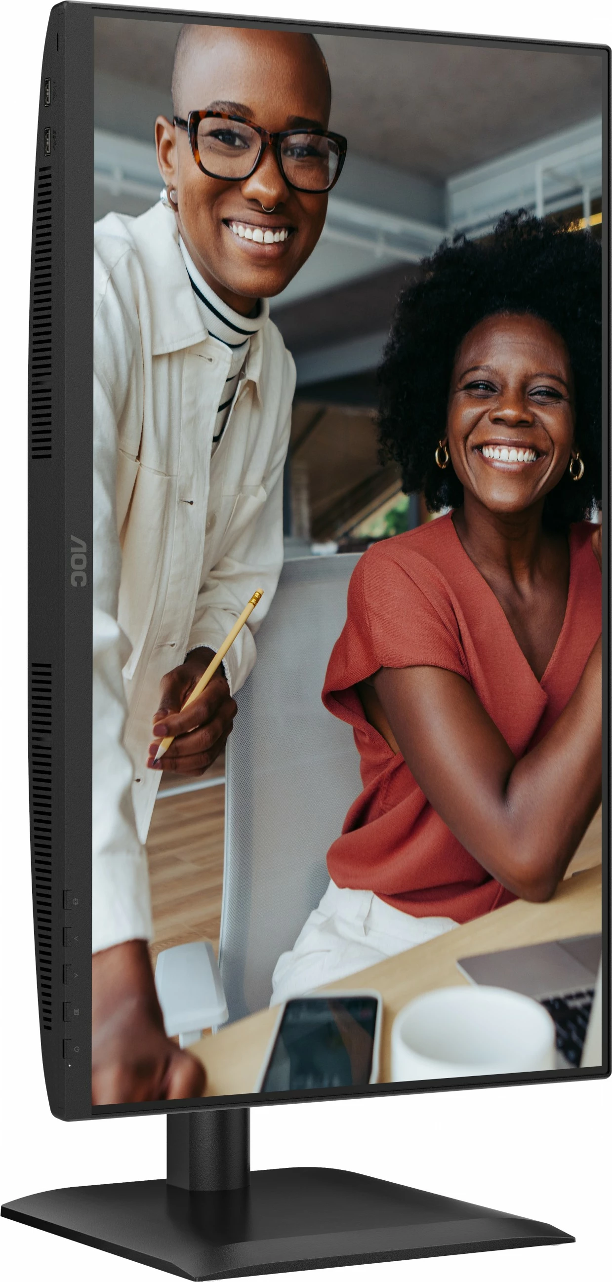 Monitor 23,8'' HDMI, DisplayPort, USB‑C AOC 24E4CV, črn