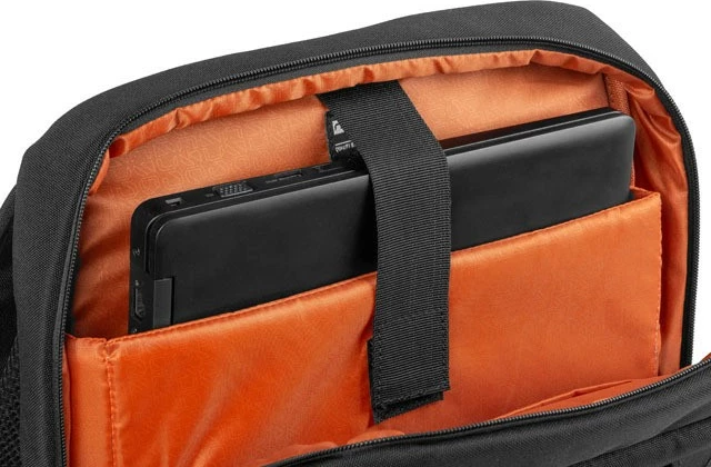 Nahrbtnik za prenosnik Natec Niala, 15,6", 18 L, črn z oranžno