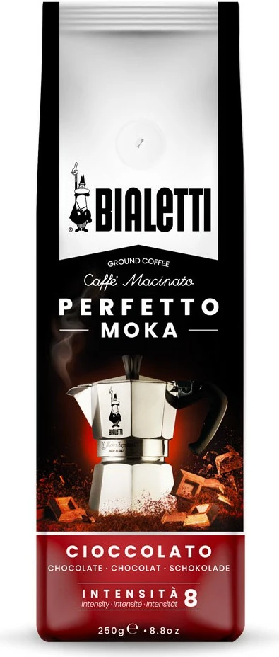 Mleta kava z okusom čokolade Bialetti Perfetto Moka, 250 g