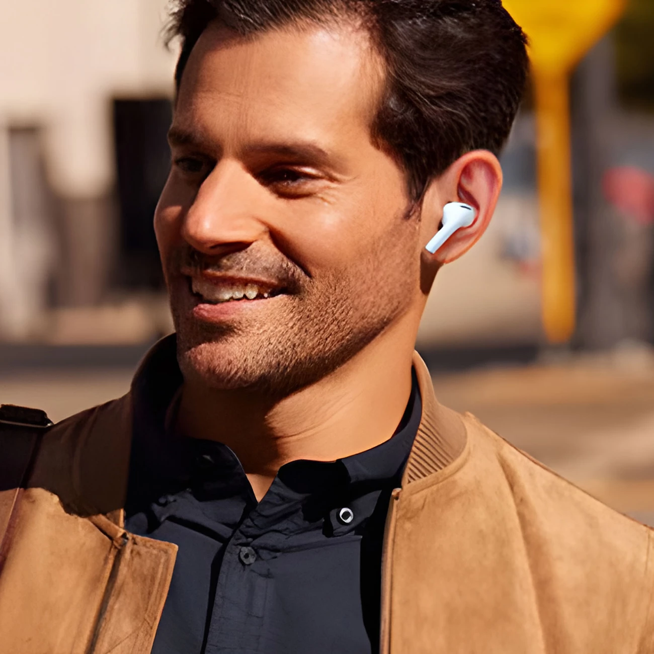 Slušalke z Bluetooth 5.3, ANC in LED zaslonom, bele, Dudao U19 TWS