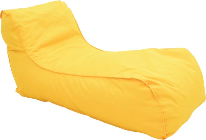 Lounge sedež Lara, rumen, vodoodporen, 60x150x40 cm