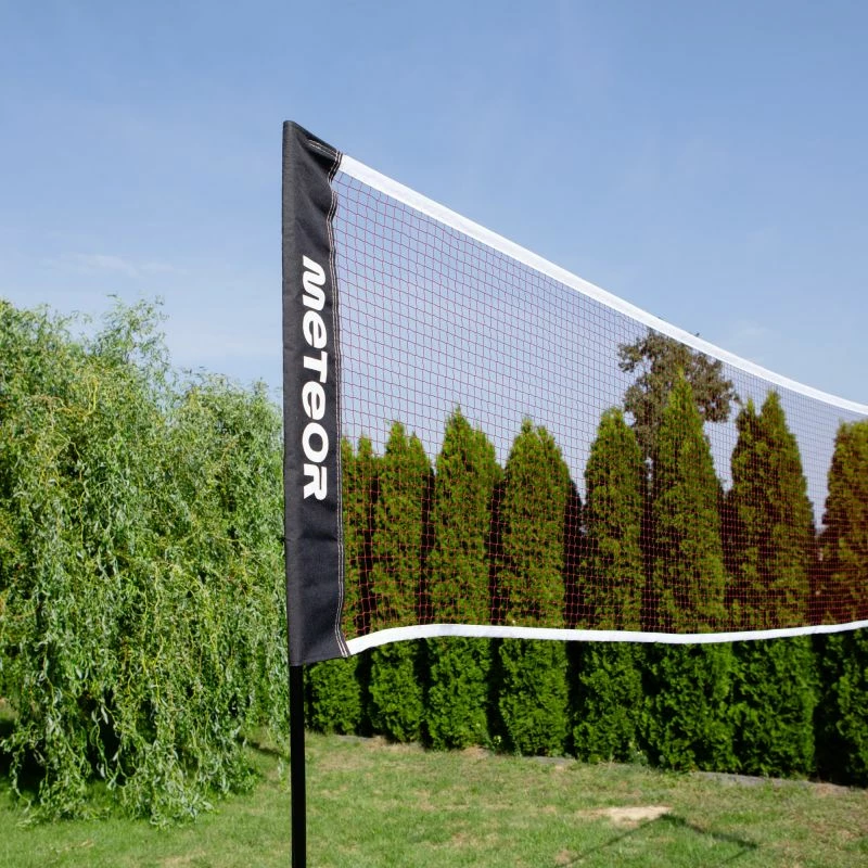 Prenosna mreža za badminton, Meteor, unisex, rdeča