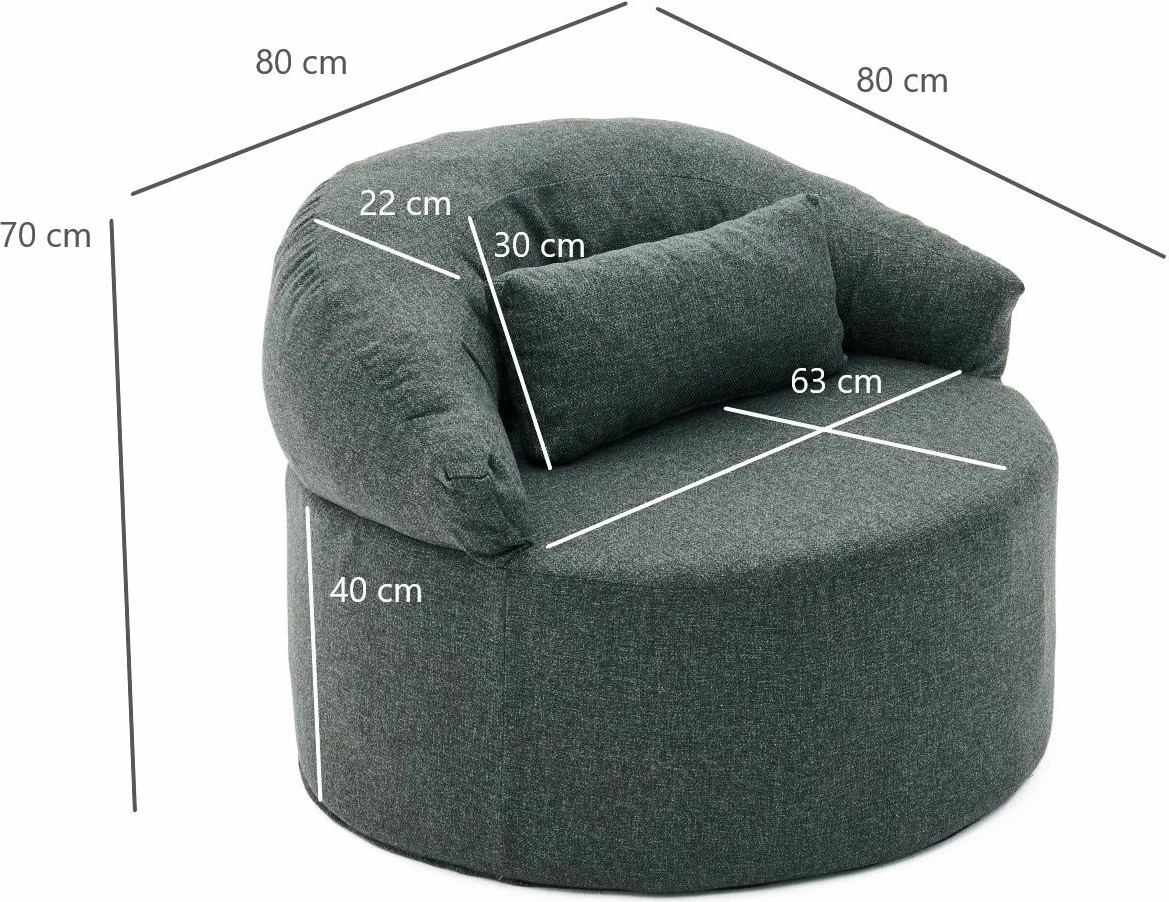 Enosedalni fotelj Pitta, antracit, Atelier del Sofa