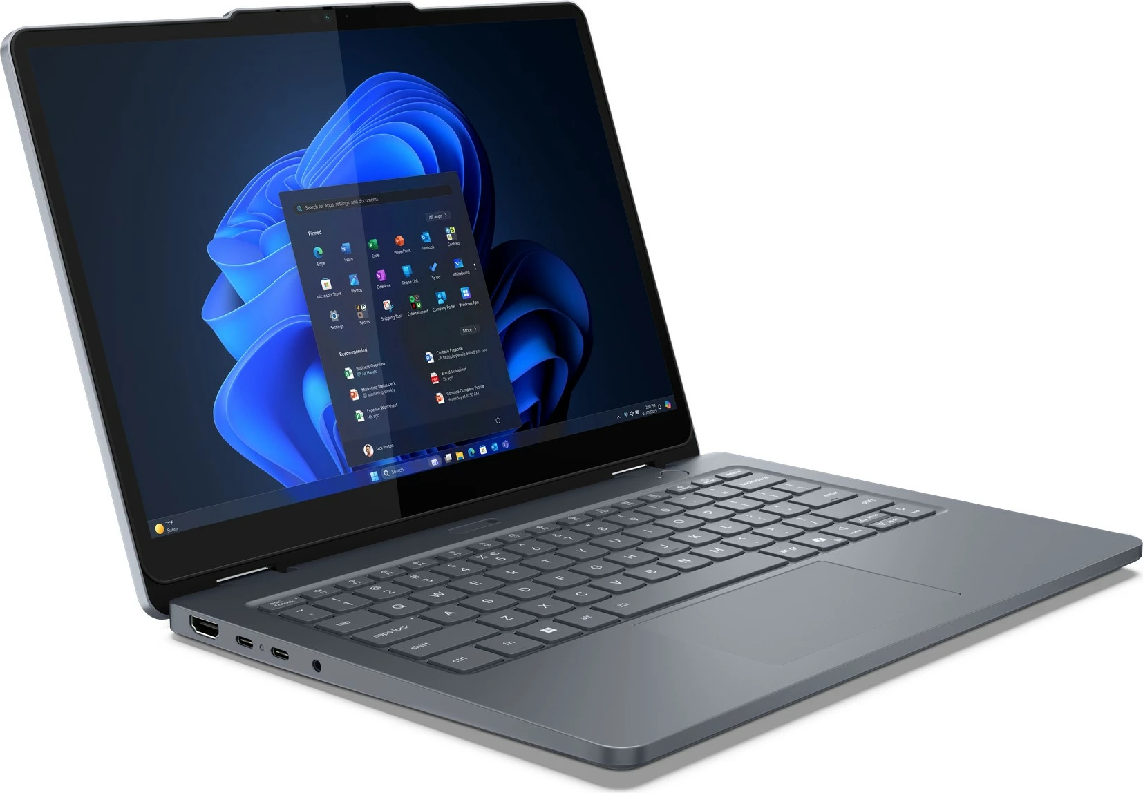 Prenosnik 2-v-1, 13" Lenovo 13w G3, Core i5 120U, 16 GB, 512 GB SSD, zaslon na dotik s pisalom, siv