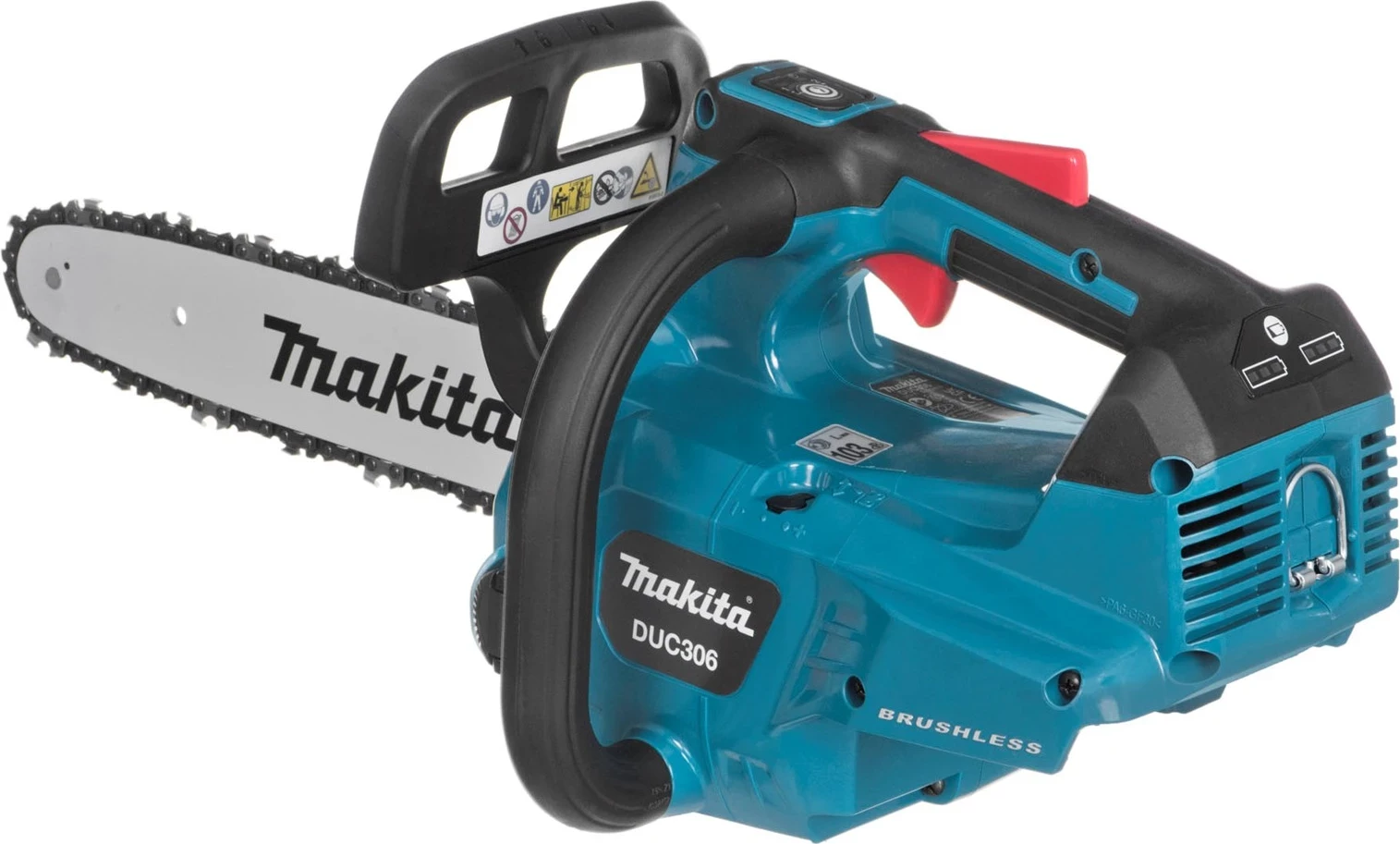 Brezžična verižna žaga, Makita DUC306ZB, črno-modra