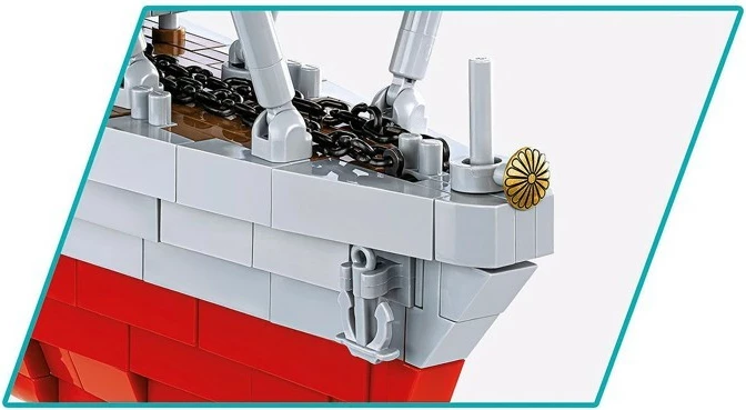 Detajni model aktrakplovila IJN Akagi, Cobi Klocki, 3573 kosov, Zbirka Historical